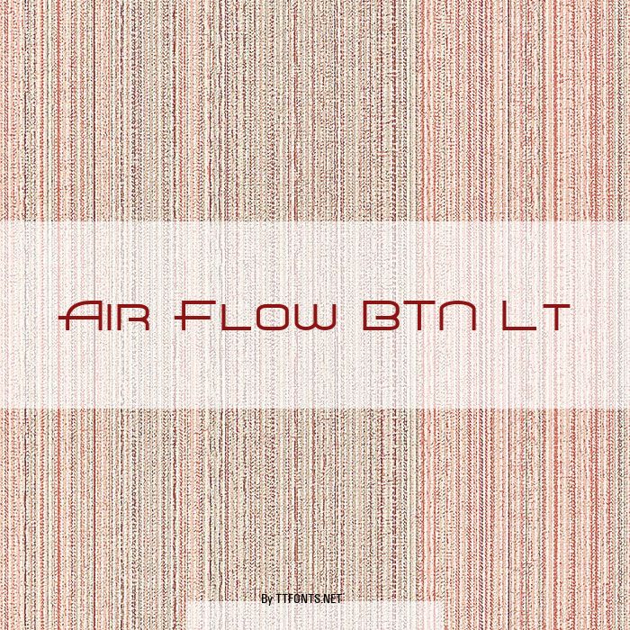 Air Flow BTN Lt example